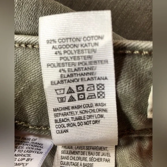 Lucky Brand Faded Green Cropped Jeans Size 18W - Picture 8 of 8